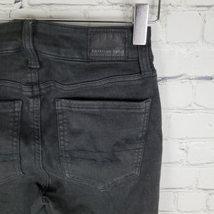 AMERICAN EAGLE | high rise button fly skinny stretch jegging jeans